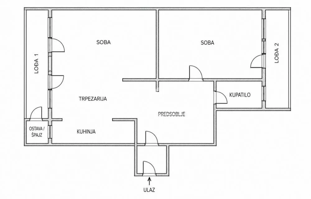 Sale, two bedroom apartment, 73m², Voždovac Sve Podlokacije, Beograd
