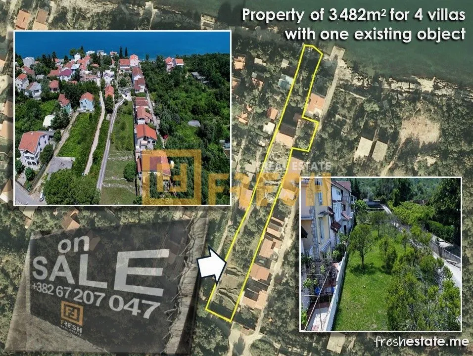 Prodaja, plac, 3482m², Tivat, Crna Gora