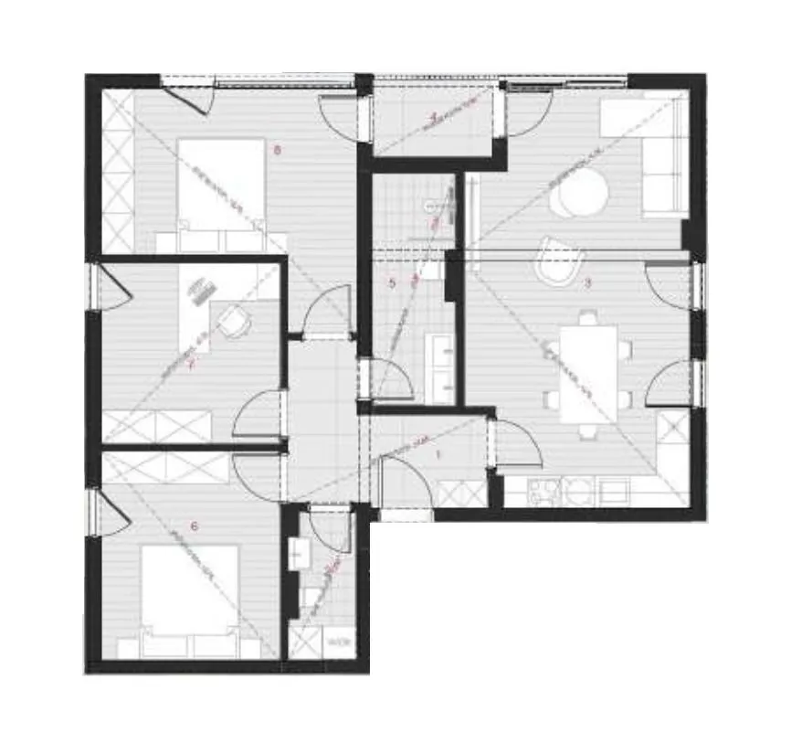 Sale, three bedroom apartment, 87m², Dobrota, Kotor