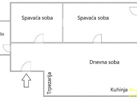 Sale, two bedroom apartment, 49m², Novi Beograd Blok 61, Novi Beograd Sve Podlokacije - image 8