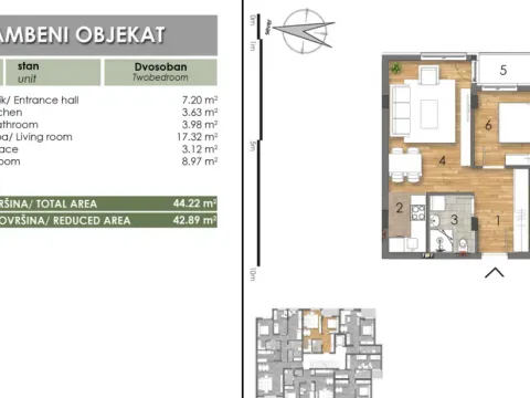Prodaja, dvosoban stan, 43m², Bulevar Oslobodjenja, Novi Sad Sve Podlokacije - image 7