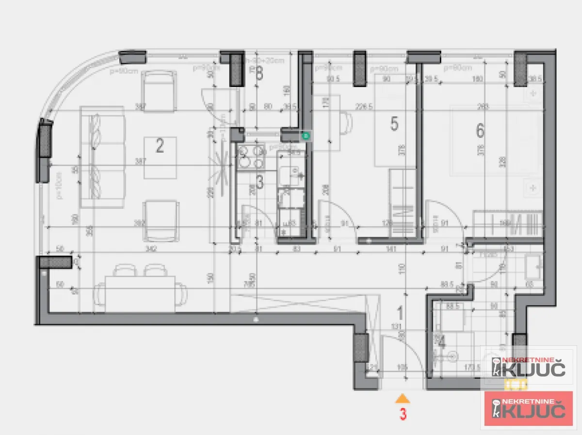 Prodaja, dvosoban stan, 56m², Telep, Novi Sad Sve Podlokacije