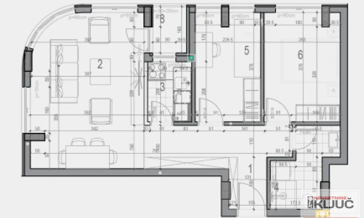 Prodaja, dvosoban stan, 56m², Telep, Novi Sad Sve Podlokacije