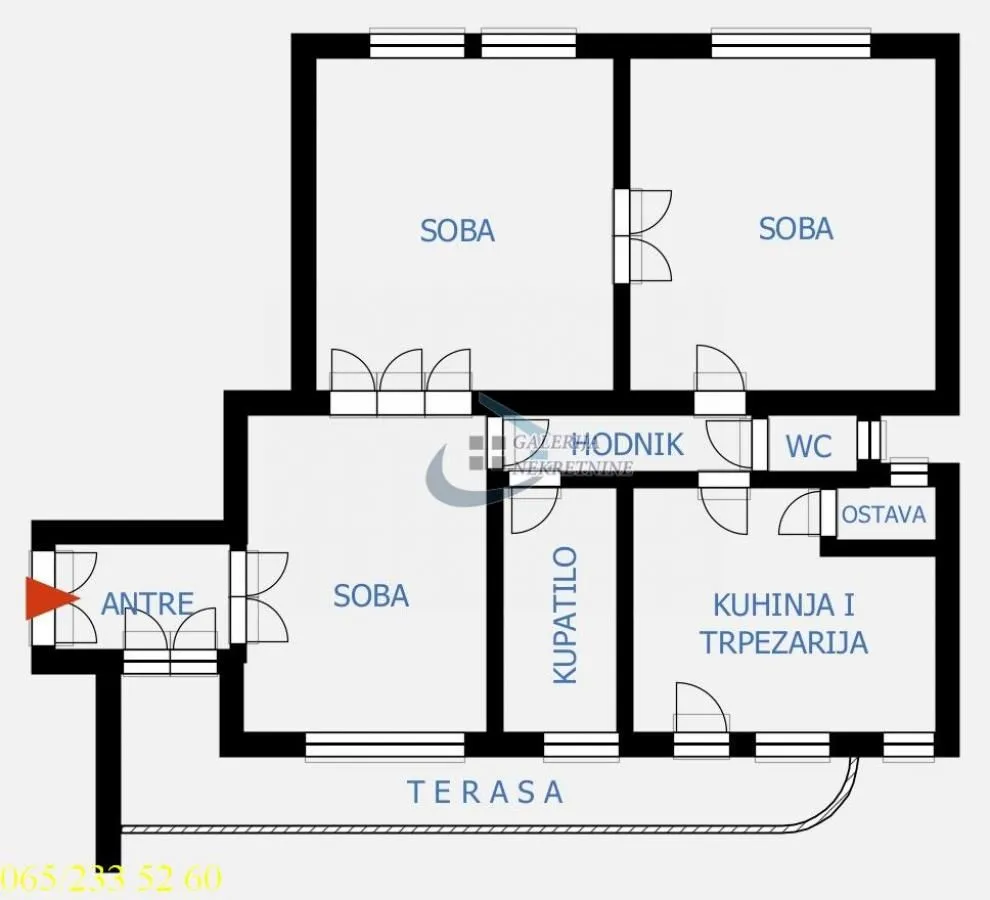 Rent, office space, 114m², Tašmajdan, Palilula Sve Podlokacije