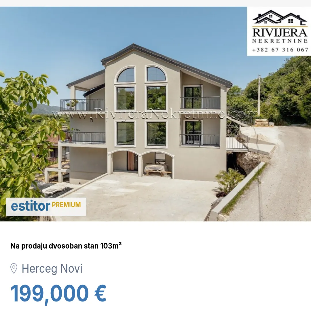 Prodaja, dvosoban stan, 103m², Herceg Novi, Crna Gora