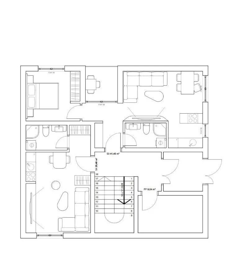 Prodaja, jednosoban stan, 45m², Seljanovo, Tivat
