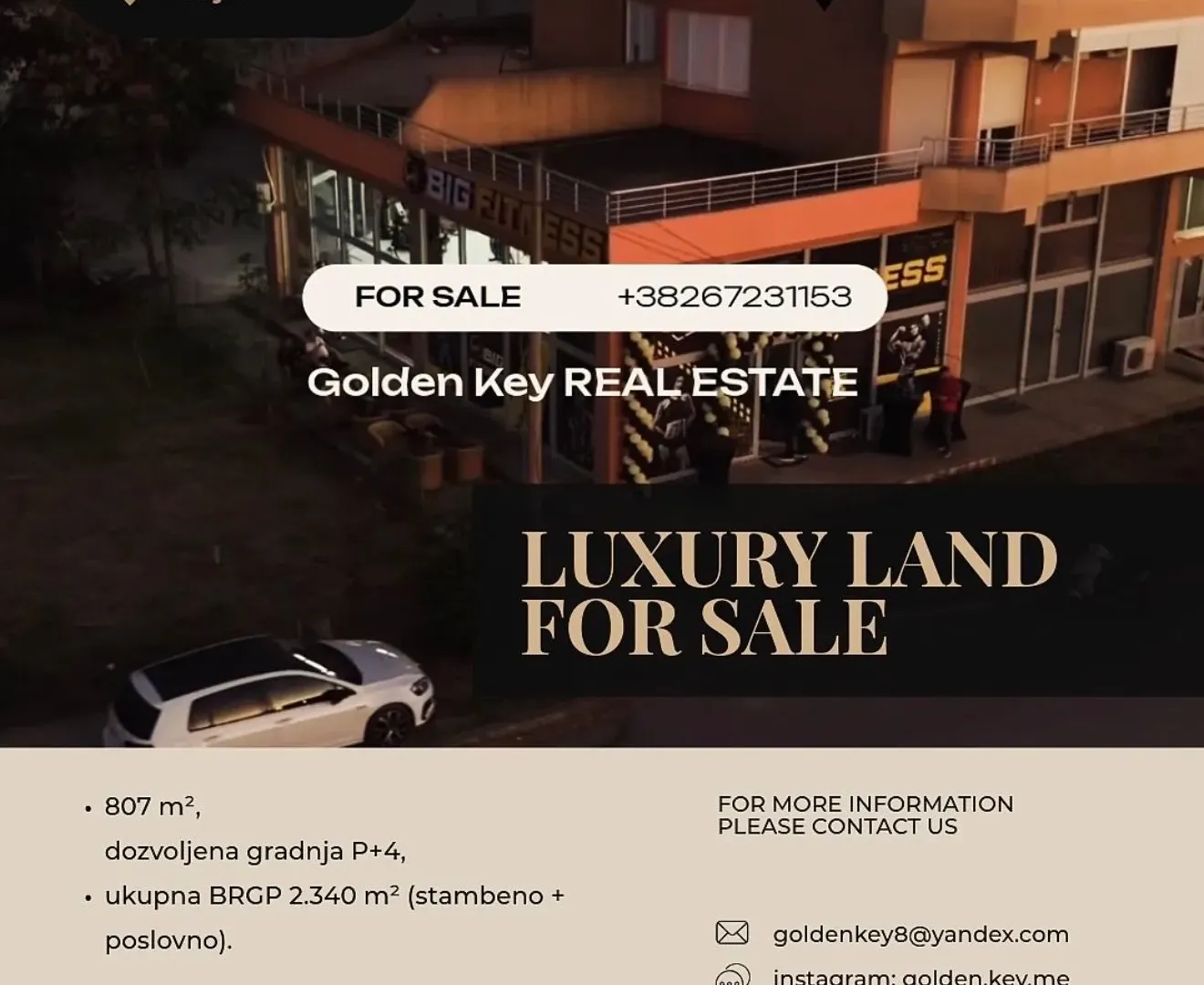 Prodaja, plac, 807m², Zabjelo, Podgorica