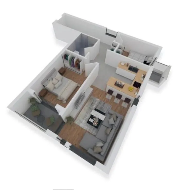Prodaja, jednosoban stan, 64m², Centar, Bar