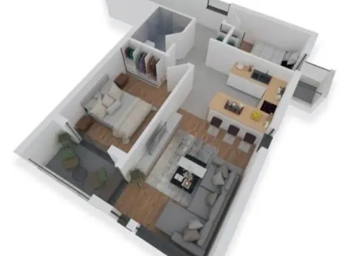 Prodaja, jednosoban stan, 64m², Centar, Bar - image 2