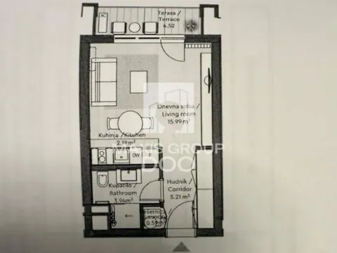 Prodaja, jednosoban stan, 32m², Savski Venac, Beograd