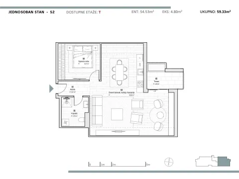 Prodaja, jednosoban stan, 59m², Kolašin, Crna Gora - image 3
