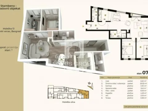 Stan in Savski Venac