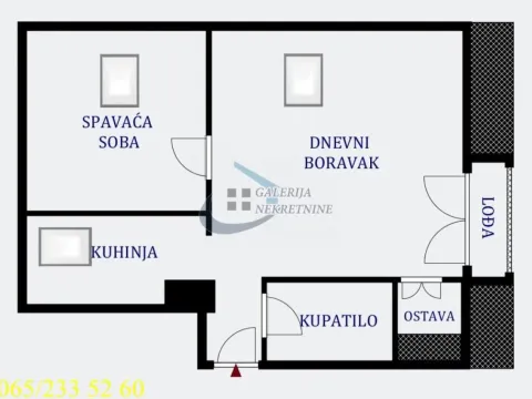 Sale, two bedroom apartment, 40m², Južni Bulevar, Vračar Sve Podlokacije - image 5