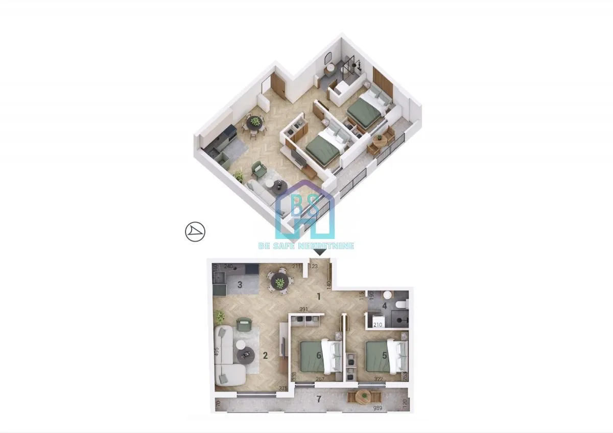 Prodaja, dvosoban stan, 62m², Petrovaradin, Novi Sad