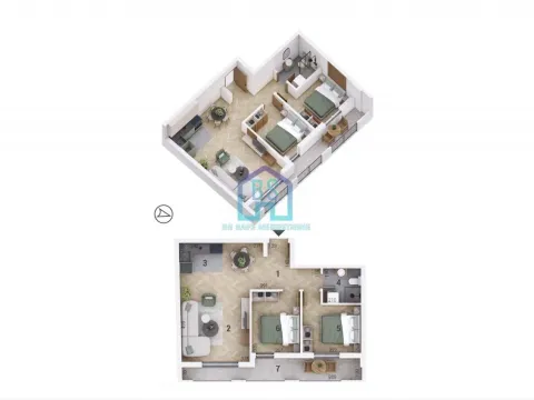 Prodaja, dvosoban stan, 62m², Petrovaradin, Novi Sad - image 1