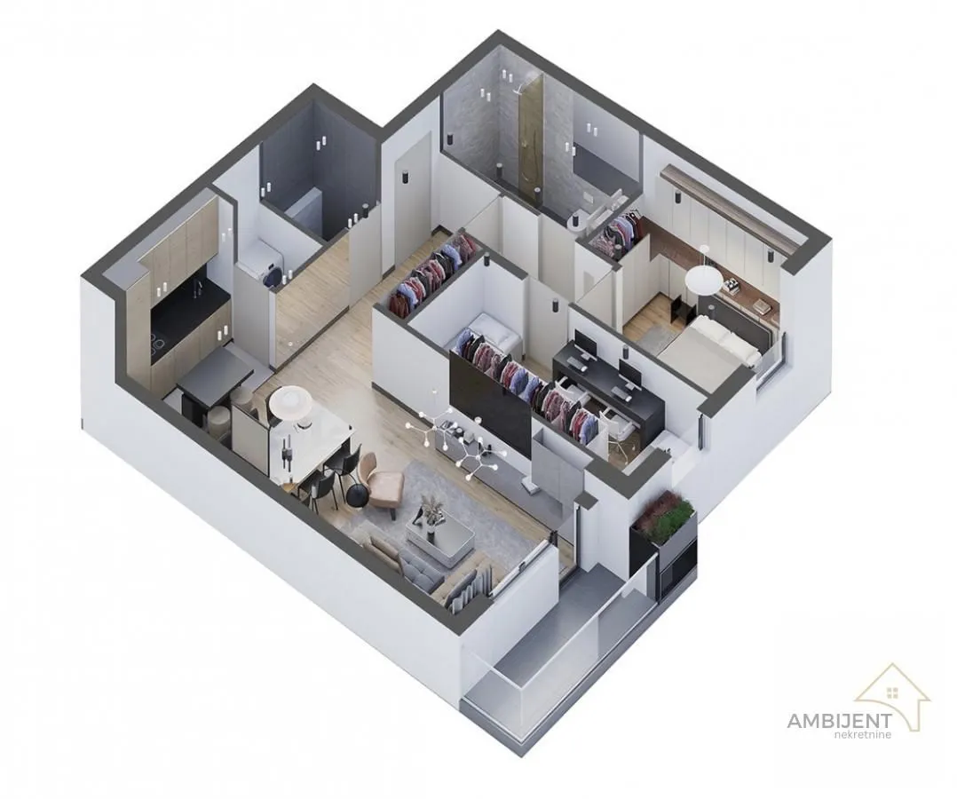 Prodaja, trosoban stan, 72m², Stari Banovci, Stara Pazova