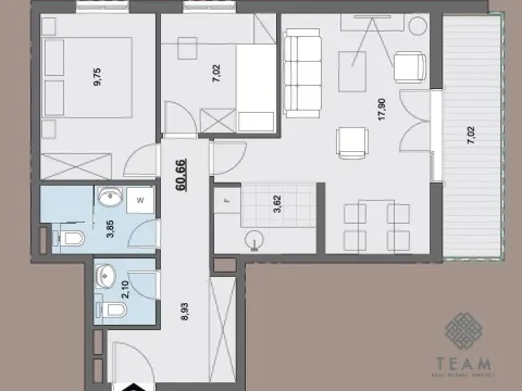 Prodaja, dvosoban stan, 61m², Donja Lastva, Tivat - image 8