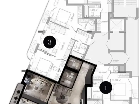 Sale, two bedroom apartment, 76m², Bar, Crna Gora - image 2