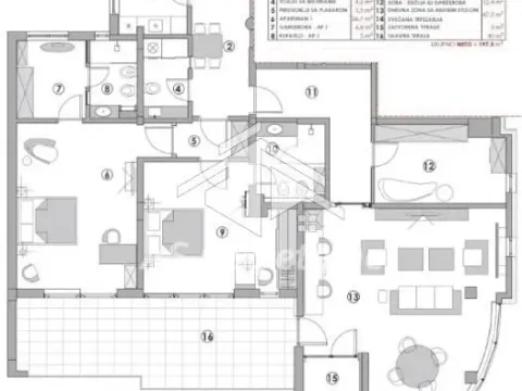 Izdavanje, četvorosoban stan, 197m², Čukarica, Beograd - image 22