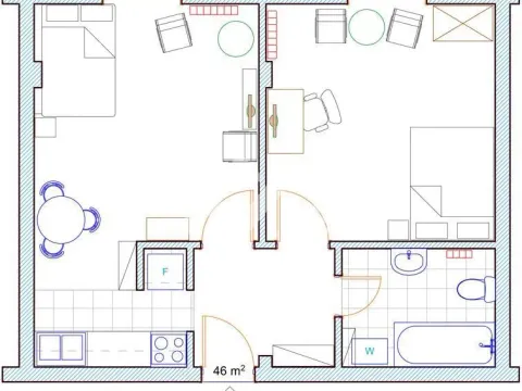 Izdavanje, dvosoban stan, 46m², Bulevar Oslobodjenja, Novi Sad Sve Podlokacije - image 10