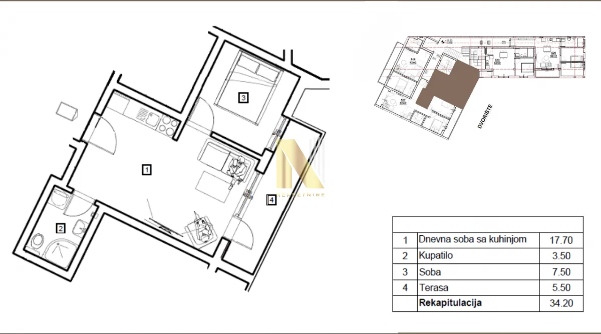 Prodaja, jednosoban stan, 34m², Telep, Novi Sad Sve Podlokacije