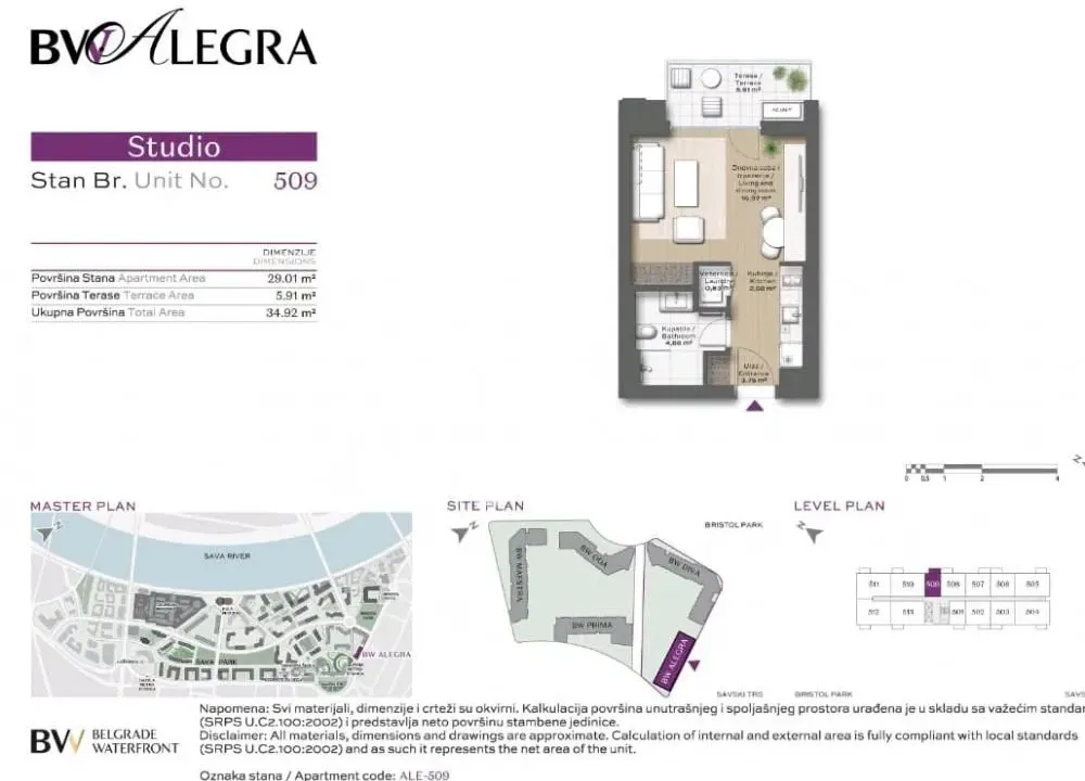 Prodaja, jednosoban stan, 35m², Savski Venac, Beograd