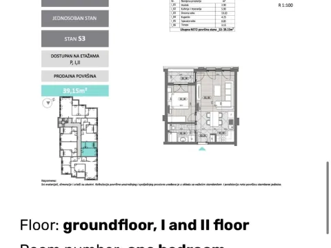 Sale, one bedroom apartment, 39m², Pod Goricom, Podgorica - image 4