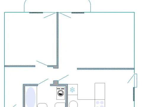 Izdavanje, jednosoban stan, 46m², Dalmatinska ulica, Podgorica - image 13