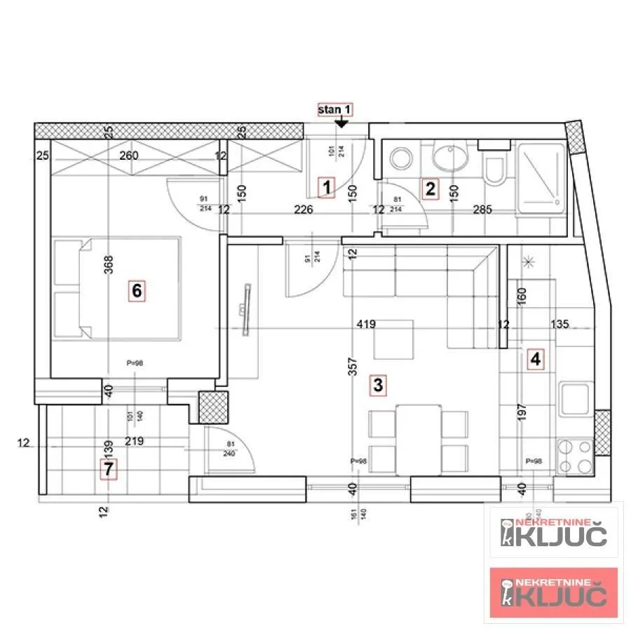 Prodaja, dvosoban stan, 39m², Podbara, Novi Sad Sve Podlokacije