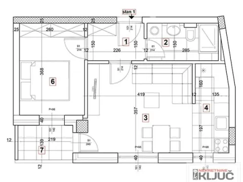 Prodaja, dvosoban stan, 39m², Podbara, Novi Sad Sve Podlokacije