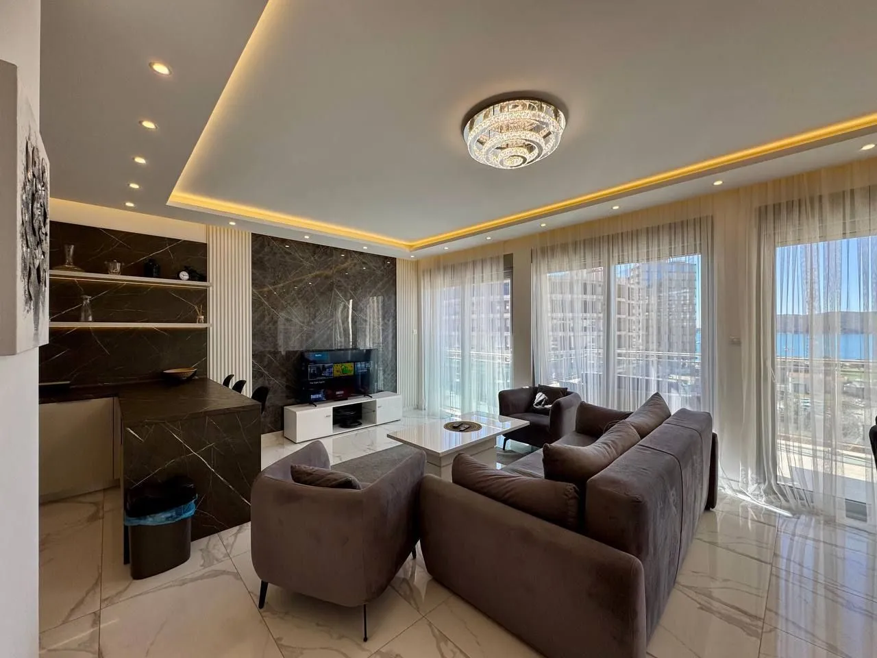 Rent, two bedroom apartment, 89m², Bečići, Budva
