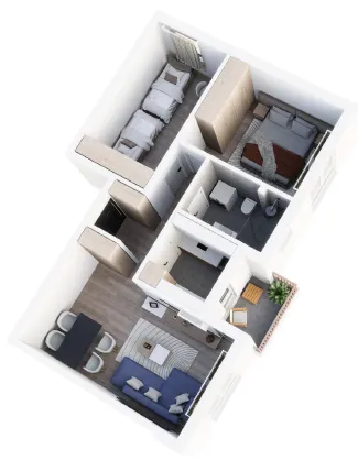 Prodaja, dvosoban stan, 56m², Pantelej, Niš