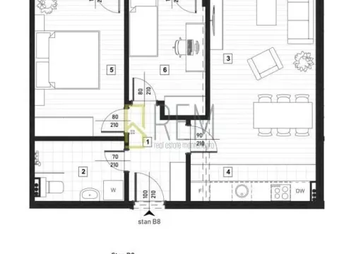 Prodaja, dvosoban stan, 61m², Zagorič, Podgorica - image 12
