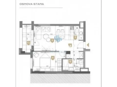 Rent, two bedroom apartment, 53m², Novi Beograd Blok 65, Novi Beograd Sve Podlokacije - image 18