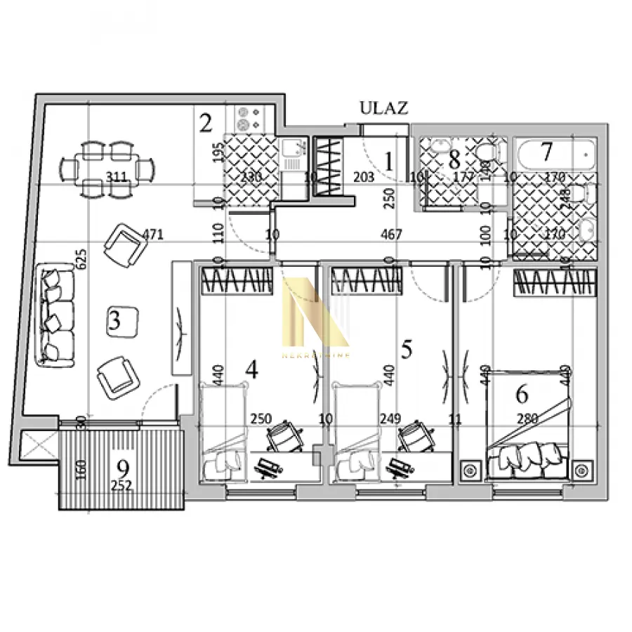 Prodaja, četvorosoban stan, 79m², Podbara, Novi Sad Sve Podlokacije