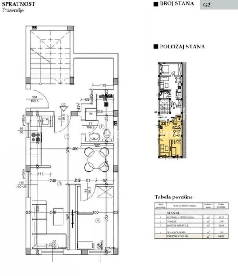 Prodaja, jednosoban stan, 38m², Adice, Novi Sad Sve Podlokacije