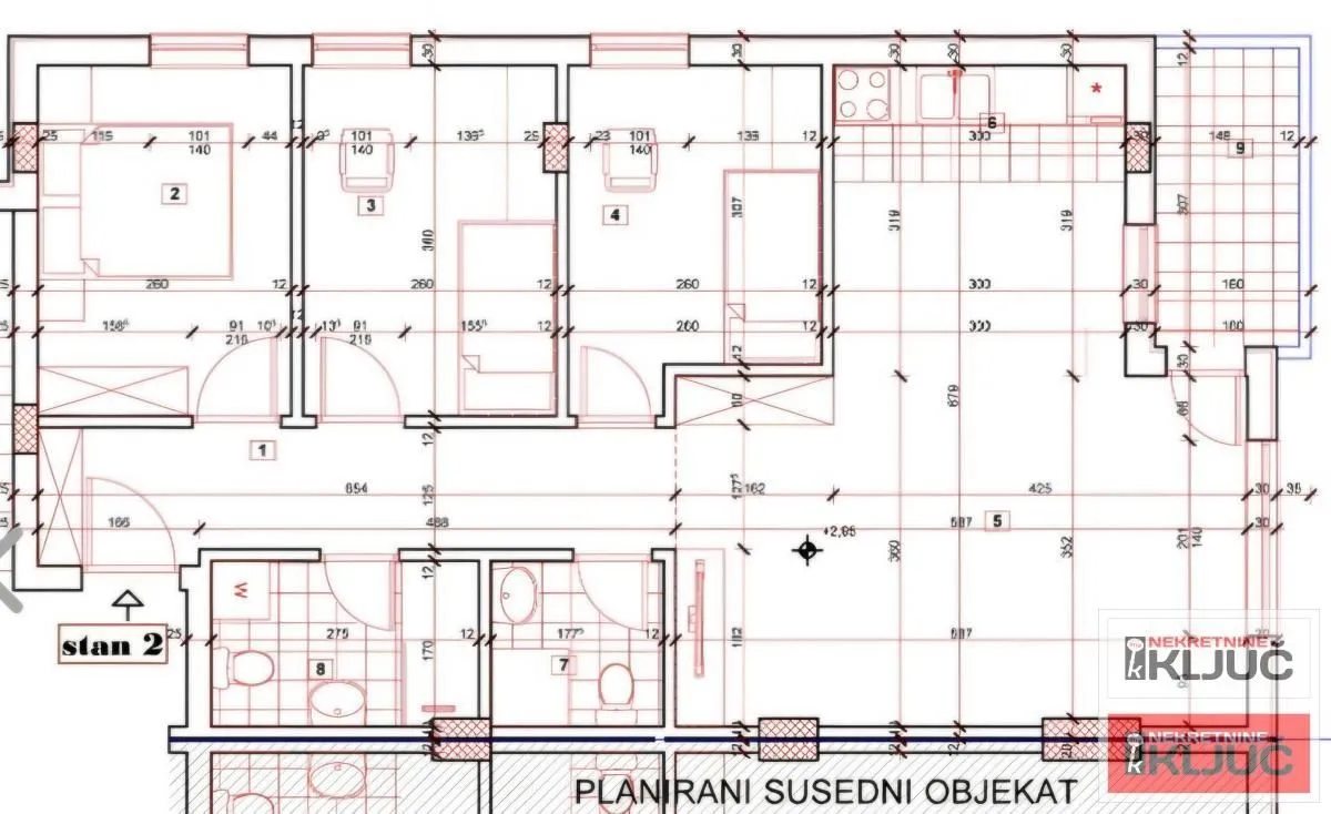 Prodaja, trosoban stan, 76m², Petrovaradin, Novi Sad