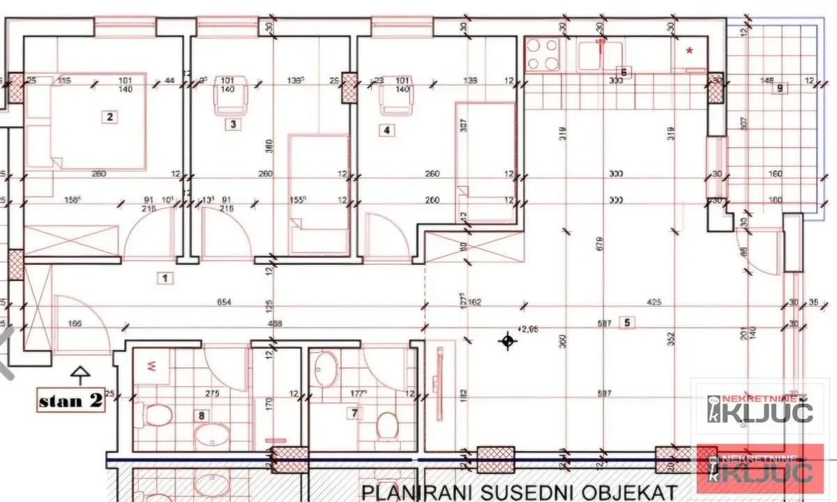 Sale, three bedroom apartment, 76m², Petrovaradin, Novi Sad