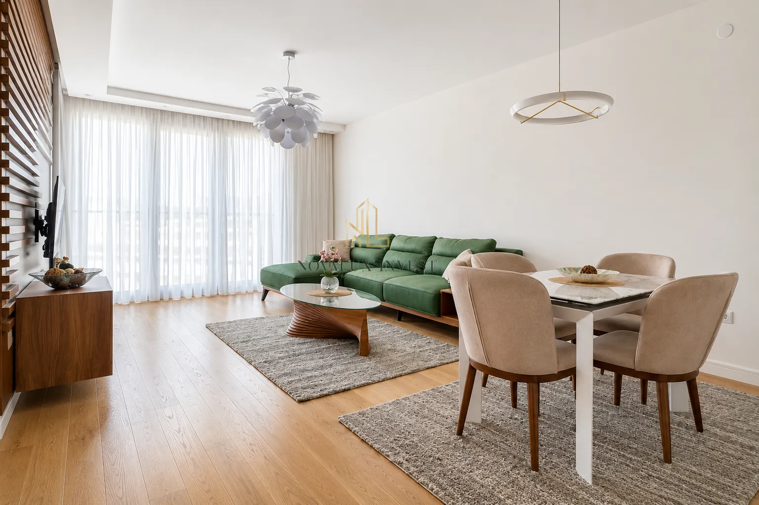 Rent, one bedroom apartment, 57m², Kod Capital Plaze, Podgorica