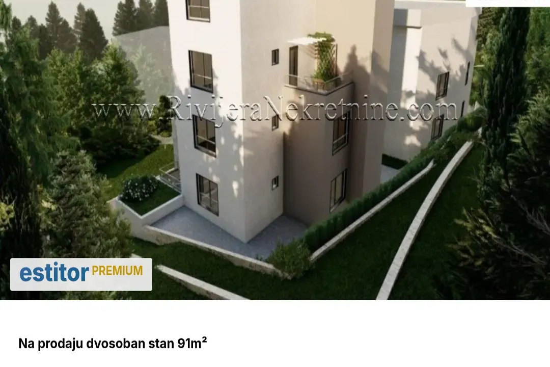 Prodaja, dvosoban stan, 91m², Donja Lastva, Tivat