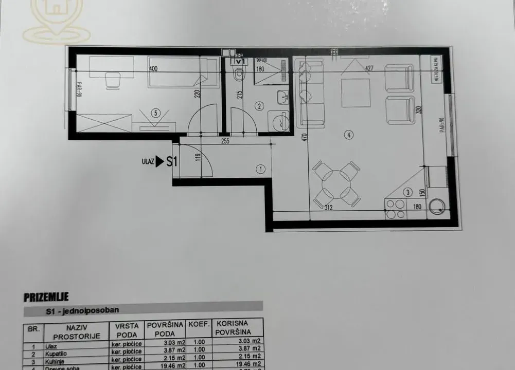 Prodaja, jednosoban stan, 36m², Adice, Novi Sad Sve Podlokacije