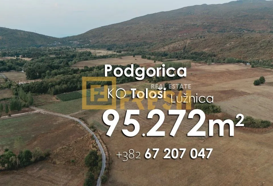 Prodaja, plac, 95272m², Mareza, Podgorica