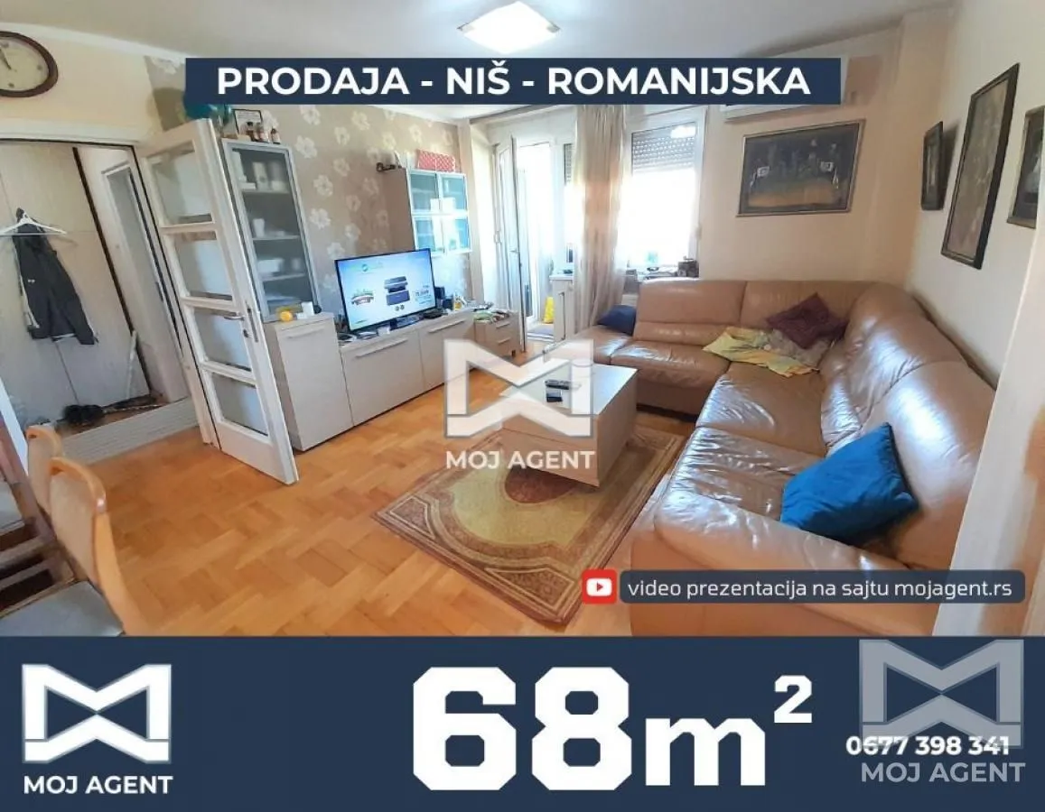 Sale, two bedroom apartment, 68m², Medijana, Niš