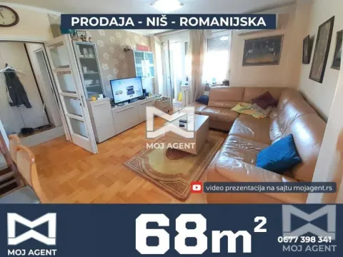 Sale, two bedroom apartment, 68m², Medijana, Niš