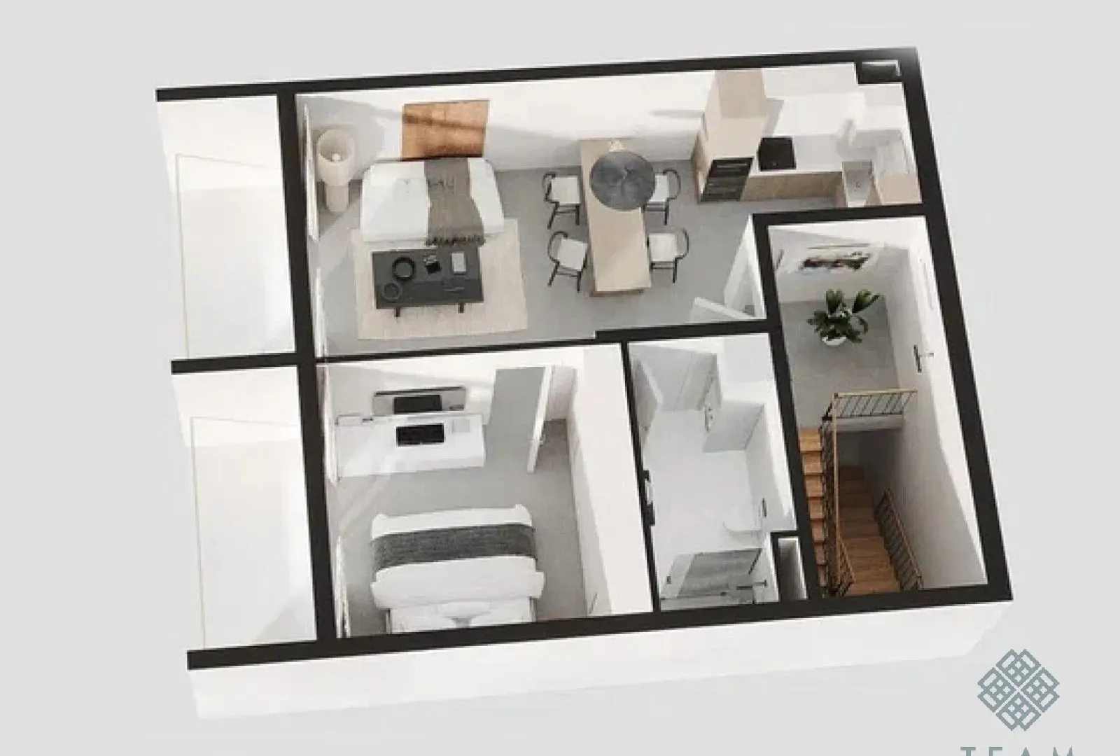 Prodaja, jednosoban stan, 56m², Tivat, Crna Gora