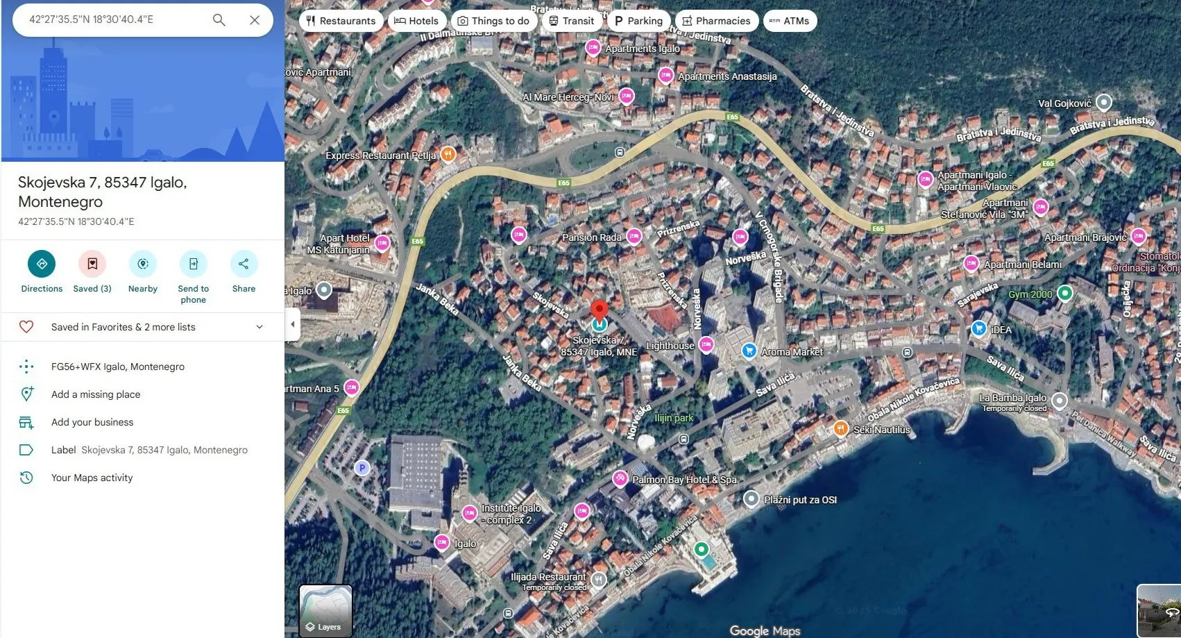 Prodaja, trosoban stan, 109m², Igalo, Herceg Novi