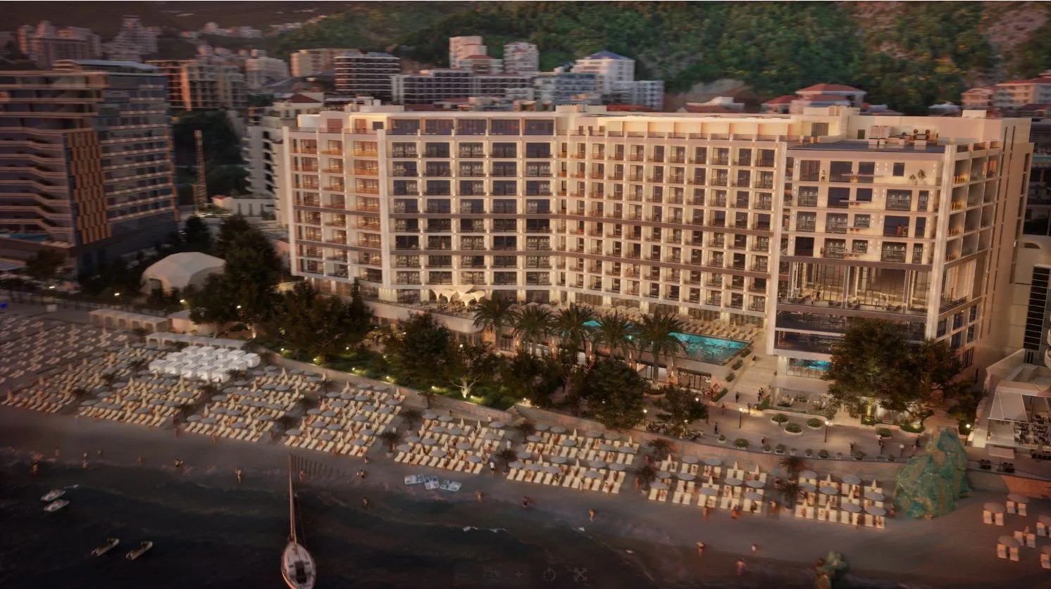 Sale, one bedroom apartment, 58m², Bečići, Budva