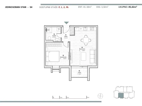 Sale, one bedroom apartment, 44m², Kolašin, Crna Gora - image 1