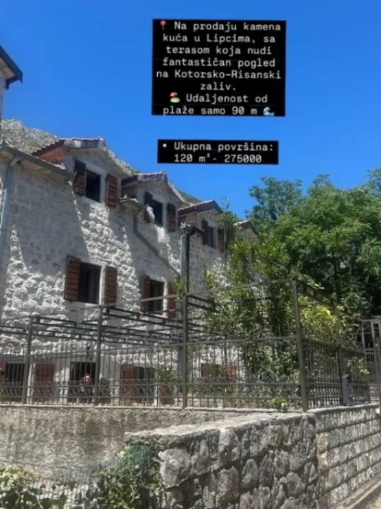 Sale, house, 120m², Lipci, Kotor