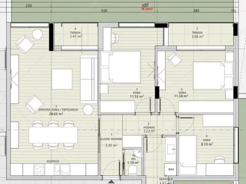 Prodaja, stan, 62m², Zabjelo, Podgorica - image 4